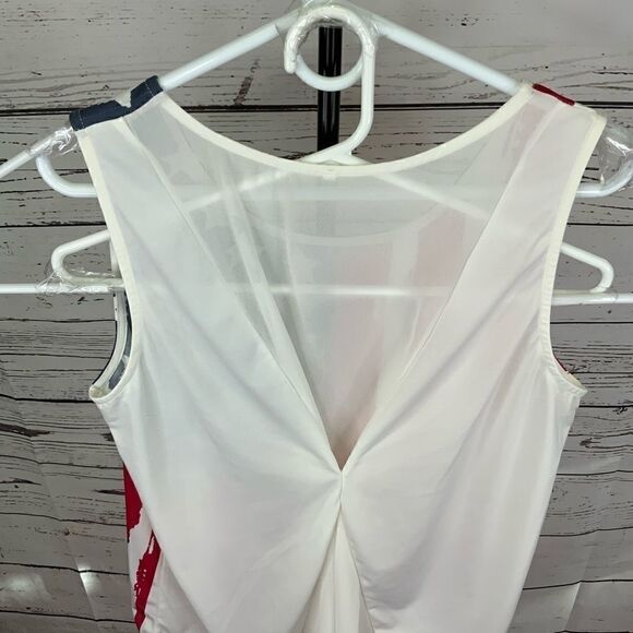 American Flag Print Patriotic Tank Top Plus Size - Picture 6 of 15